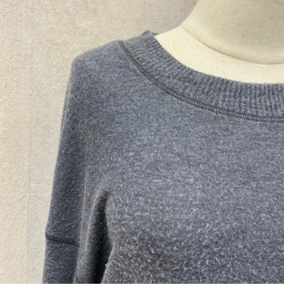 Free People Beach TGIF Pullover Sweater In Slate Gray Size Small - Picture 5 of 13